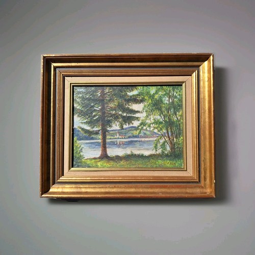 Antique oil painting canvas - painting, on