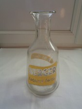 ANCIENNE CARAFE BERGER APERITIF ANISE UN BERGER EN VERRE VERRERIE FLORENT LYON