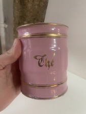 Pot Boîte À épices THÉ en tôle émaillée rose Collection Déco Cuisine ENAMEL