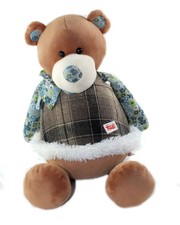 Peluche doudou ours Marron Les