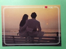 Carte Postale de la Belgique GF couché de soleil sur l'eau