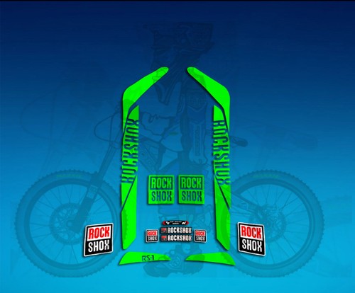 Autocollants fourche rock shox - autocollants,