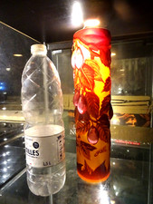 GRAND VASE  MARQUE GALLE  35 cm X 8 cm