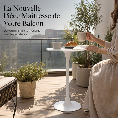 Table haute ronde mange debout - haute,