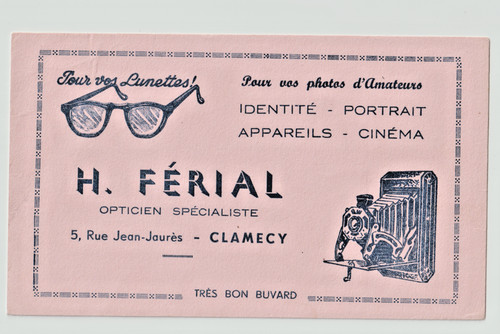 Buvard lunettes opticien - buvard-,