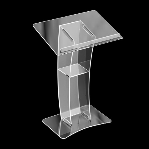 Acrylic clear podium - acrylic,