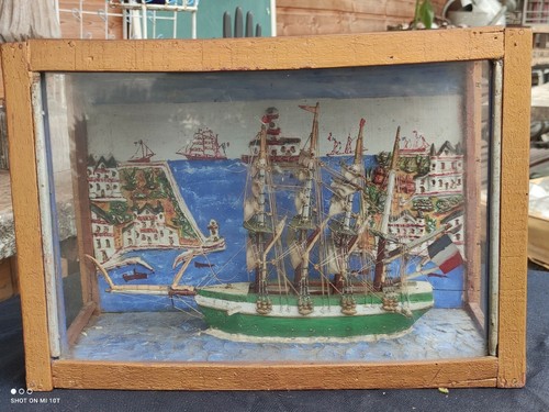 Ancien diorama bateau ancienne - ancien, bateau/ancienne