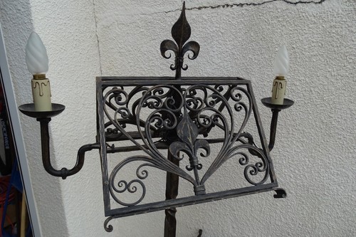 Lutrin fer forgé - en,