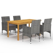 Ensemble de Salle à Manger de Jardin 7 pcs Marron Mobilier Dîner Patio vidaXL