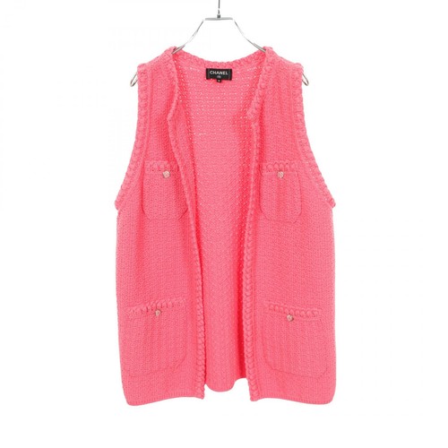 Gilet tricoté bouton marque