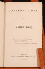 1836 Conversations at CAMBRIDGE by R. A. Wilmott