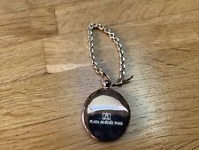 bijou de sac porte clef Plaza Athénée métal argenté