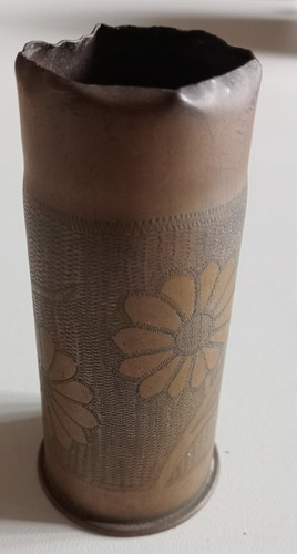 Ancienne douille decors fleurs - ancienne,