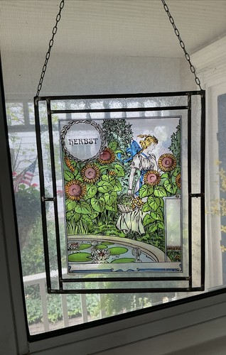 Art nouveau stained - art,