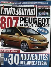 Peugeot 807 attaque Renault Espace - L'auto journal - n° 544 - 2000 - revue