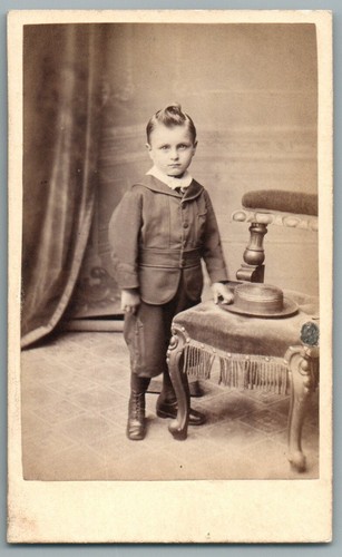 Cdv 1870 petit garçon - cdv, 1870's