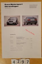 HORMANN MOTORSPORT LANCIA DEDRA 2.0ie Tuning Prospectus Allemand 2 pages 1989