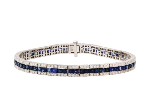 14k blanc saphir diamant - blanc,
