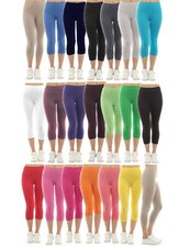 Leggings Capri 3/4 Pour Femmes En Coton