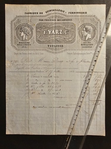 Lot factures anciennes de - factures,