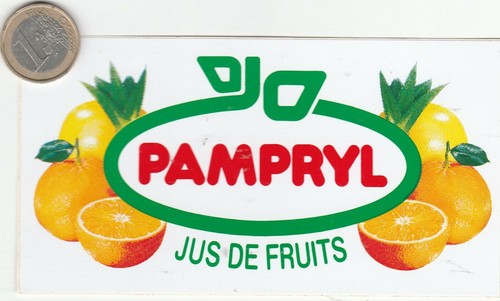 Autocollant boisson pampryl - autocollant.,