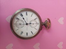 montre gousset chronographe Watch Pour  Restaure.  Balance OK. 