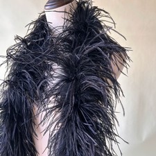 Boa En Plumes D'Ostrich Fluffy 5 Couches De 2 Yards Pour Costumes De Fête