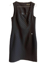 PAUL BRIAL robe noire sans manches taille 1 ou 36