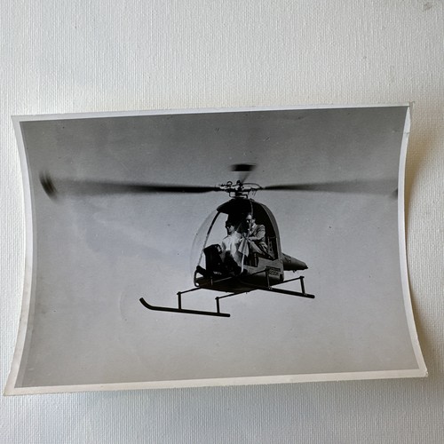 Original vintage helicopter - original,