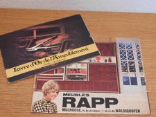 LOT CATALOGUE MOBILIER publicité VINTAGE salon BUFFET living CUISINE meuble RAPP