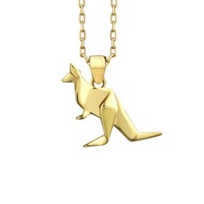 Collier origami kangourou en