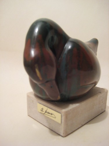 Sculpture resine teintee bain - sculpture,