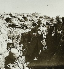 Première Guerre mondiale 14-18 Craonnelle Tranchée 1ere ligne Plaque Stereo 