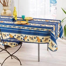 Nappe Abeille bleu 2m / 1m50 anti tache infroissable - MCTISSUS - 3700913800281