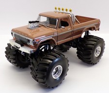 Greenlight 1/18 Scale 13557 - BFT 1978 Ford F-350 Monster Truck - Two-Tone Brown