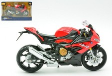 Miniature Moto Auto 1:12 BMW S1000RR ROUGE Moto Modellisme