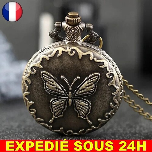Montre papillon poche - ✅,