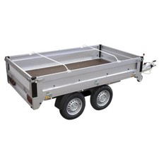 Soutien aluminium ajustable 108-146cm pour bâche plate remorque