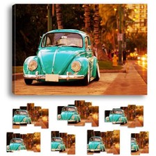 TABLEAUX TOILE - HERBIE COCCINELLE COX BEETLE VINTAGE CHOUPETTE Volkswagen