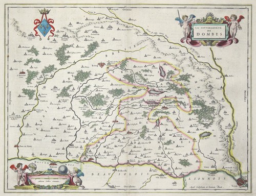 Dombes carte ancienne gravure - dombes,