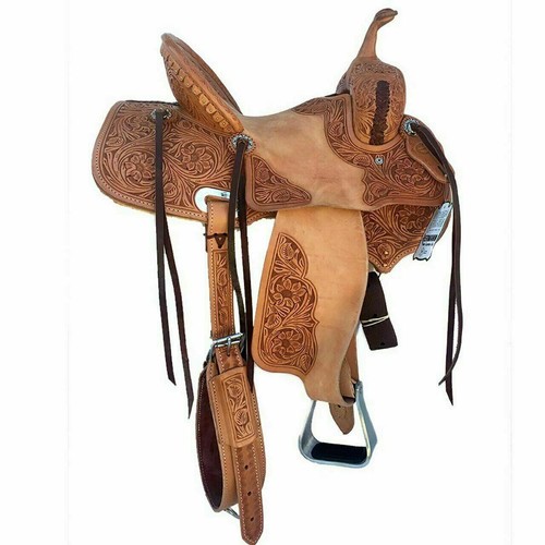 Selle western cuir naturel - western,