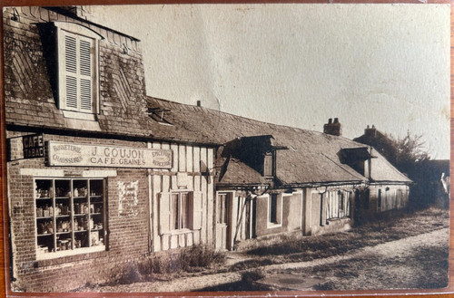 Cpa frenaye l - frenaye, epicerie