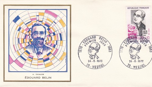 France 1972 fdc edouard belin - france,