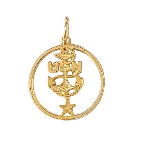 14k jaune américain marine - 14k,
