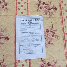 Liverpool Res v Blackburn Res Central Lge 1960/1 - Feuille unique