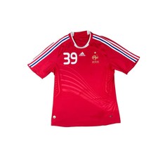 Maillot football vintage Equipe de France extérieur #39 Anelka saison 2008-2009