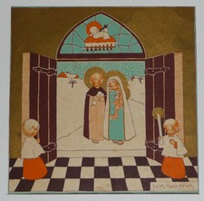 Illustration pieuse de Jeanne