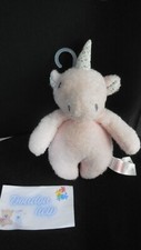 doudou peluche licorne rose