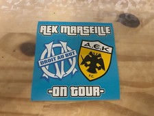 Lot de 100 Stickers OM & AEK Athènes - Αθλητική Ένωσις Κωνσταντινουπόλεως