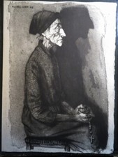 Michel CIRY (1919-2018) GRANDE EAU FORTE GENITRIX MAURIAC EXPRESSIONNISME 1966 c